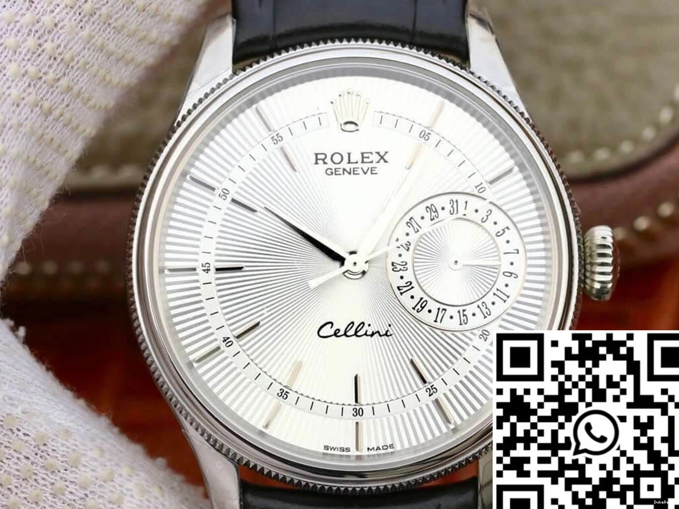 Celini Date Rolex Dial White Factory MKS M50519-0006 0910